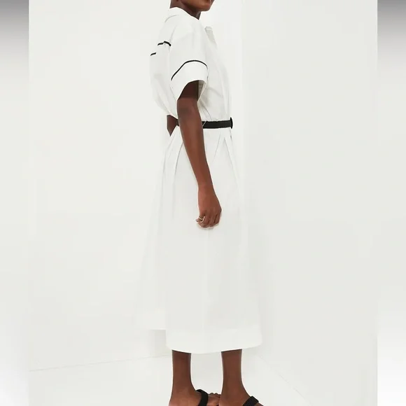 White Piped Kate Dress - Picture 3 of 12